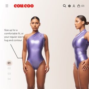 NWT Coucoo Jani Bodysuit - AÇai Ice